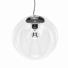 Amber Smoke Gray Glass Organic Shape Pendant Light