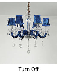 Chrome Multi-Arm Crystal Chandelier