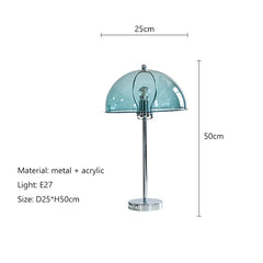 Modern Mushroom Shape Floor Lamp with Metal Finish