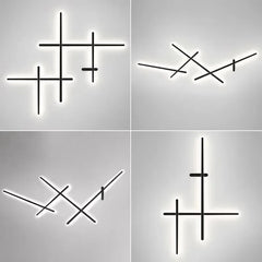 Modern Linear Geometric LED Wall Sconce for Contemporary Spaces