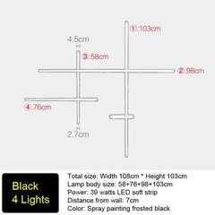 Modern Linear Geometric LED Wall Sconce for Contemporary Spaces