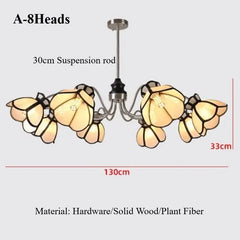 Polished Chrome Petal Chandelier Floral Pendant Light