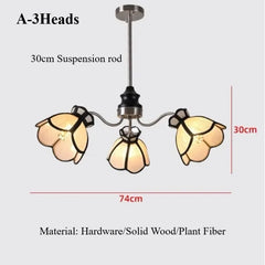 Polished Chrome Petal Chandelier Floral Pendant Light