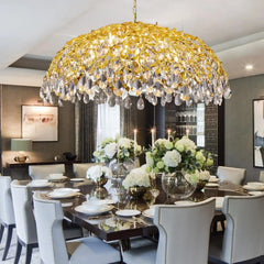 Modern Crystal Waterfall Chandelier Pendant Light with Cascading Drops