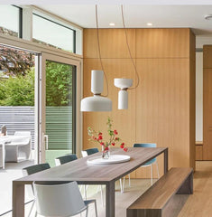 Matte Black Dome Pendant Light with Contrasting Cord