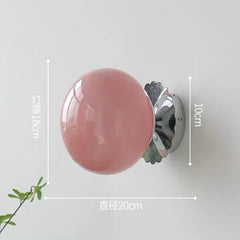 Gold Globe Cluster Pendant Light with Pink Glass Shades