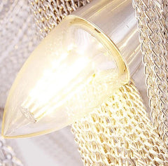 Close-up of a gold decorative object with a textured surface