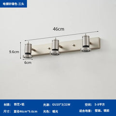 Sleek Silver Modern Wall Sconce with 4 Adjustable Spot Heads