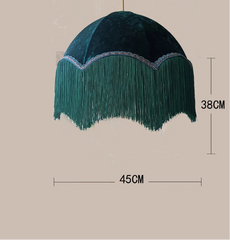 Velvet Tassel Pendant Light with Decorative Fringe