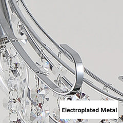 Crystal Wine Red Chandelier Pendant Light