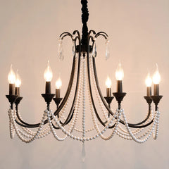 Black Candelabra Crystal Multi-Arm Chandelier