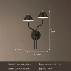 Brass Modern Mushroom Wall Sconce