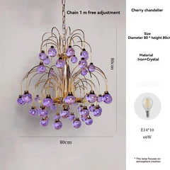 Gold Crystal Droplet Chandelier with Cascading Metal Frame