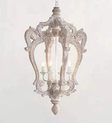Decorative pendant light fixture on a white background