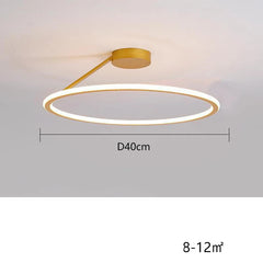 Ceiling light fixture with dimensions and power rating on a gray background