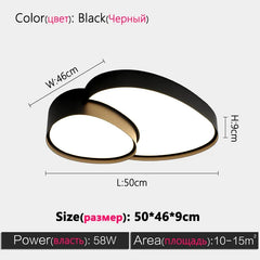 Cloud-Shaped LED Semi-Flush Mount Ceiling Light