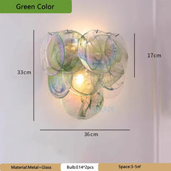 Glass Multi-Tier Wall Sconce