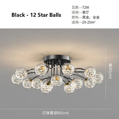 Gold Floral Crystal Chandelier Semi-Flush Mount Light