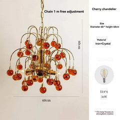 Gold Crystal Droplet Chandelier with Cascading Metal Frame