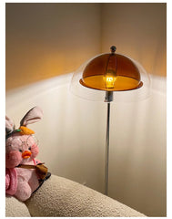 Modern Mushroom Shape Floor Lamp with Metal Finish
