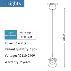Light fixture description with color temperature, power, voltage, and warranty information.