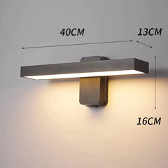 Rotatable LED Wall Sconce with Motion Sensor - Modern Exterior Light