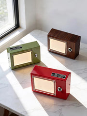 Retro Radio Shape Wall Sconce, Metal Geometric Fixture