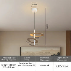 Ceiling light fixture with measurements and product details on a neutral background