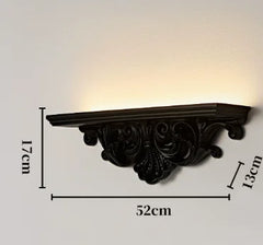 Black Resin Wall Sconce