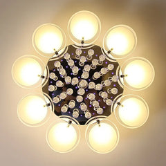Crystal Waterfall Pendant Light with Chrome Finish