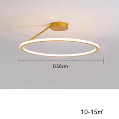 Ceiling light fixture with dimensions and power rating on a gray background