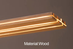 Wooden rectangular object with glowing edges on a dark background, labeled 'Material: Wood'.