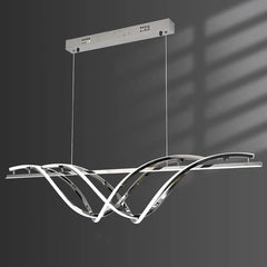Modern pendant light fixture on a dark background