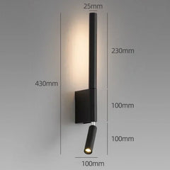 Adjustable LED Wall Sconce Modern Bedside Reading Light
