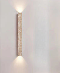 Modern Travertine Stone Pillar Globe Wall Sconce Light Fixture 60