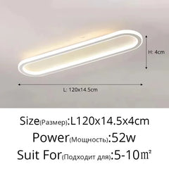 Modern Oval Flush Mount LED Ceiling Light