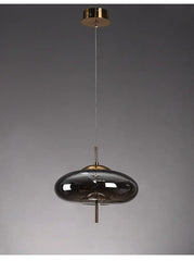 Glass Starburst Pendant Light with Integrated LEDs