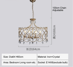 Antique Silver Crystal Chandelier – French Country Semi Flush
