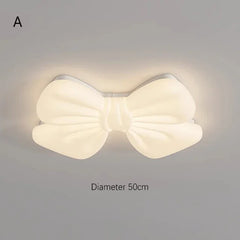 Bow Knot White Acrylic Modern Ceiling Light for Home Accent Lighting