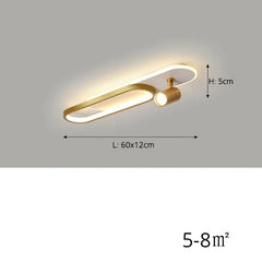 Ceiling light fixture with dimensions and power rating on a gray background