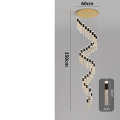 Chandelier with dimensions labeled on a gray background