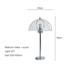Modern Mushroom Shape Floor Lamp with Metal Finish