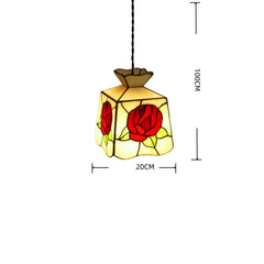 Gold Plated Floral Pendant Light with Frosted Glass Bell Shades