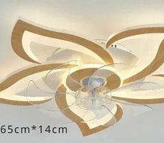 Ceiling light fixture with wooden design on a white background