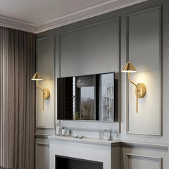 Brass Modern Mushroom Wall Sconce