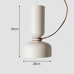 Matte Black Dome Pendant Light with Contrasting Cord