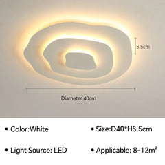 Modern Flush Mount Irregular Chandelier Light with Acrylic