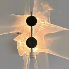 Modern Geometric Disc Wall Sconce with Integrated LED Lighting Effects