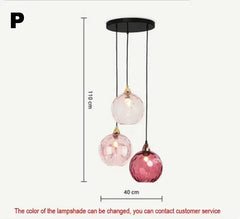 Textured Glass Globe Pendant Light with Gold Finish Metal Frame
