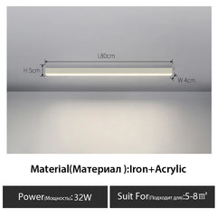 Linear Bar Ceiling Light Fixture